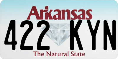 AR license plate 422KYN