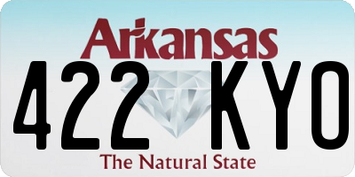 AR license plate 422KYO