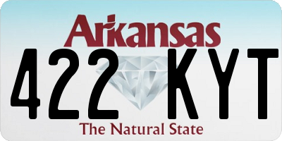 AR license plate 422KYT