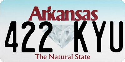 AR license plate 422KYU