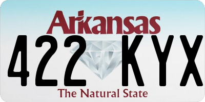 AR license plate 422KYX