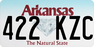 AR license plate 422KZC