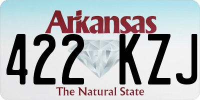 AR license plate 422KZJ