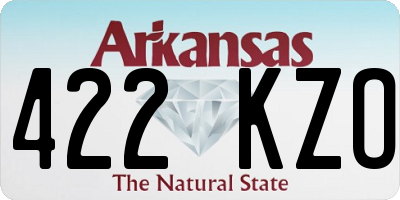 AR license plate 422KZO