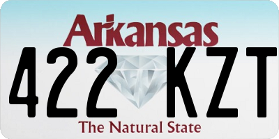 AR license plate 422KZT