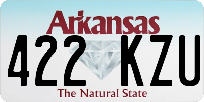 AR license plate 422KZU
