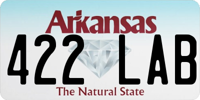 AR license plate 422LAB