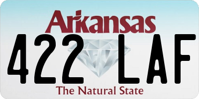 AR license plate 422LAF