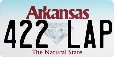 AR license plate 422LAP