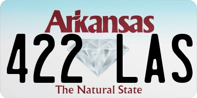 AR license plate 422LAS