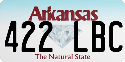 AR license plate 422LBC