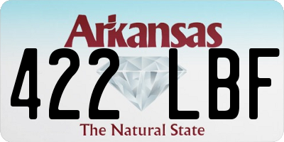 AR license plate 422LBF