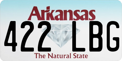 AR license plate 422LBG