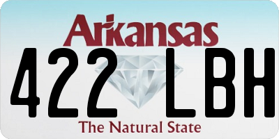 AR license plate 422LBH