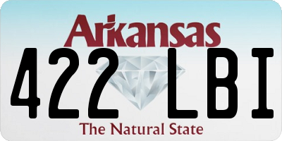 AR license plate 422LBI
