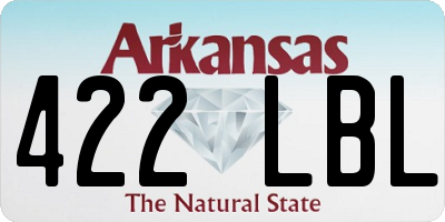 AR license plate 422LBL