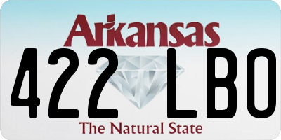 AR license plate 422LBO