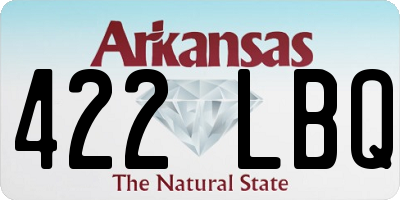 AR license plate 422LBQ