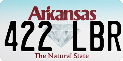 AR license plate 422LBR