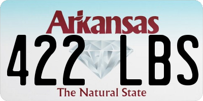 AR license plate 422LBS