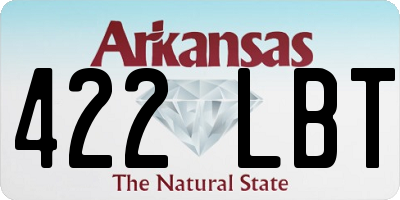 AR license plate 422LBT