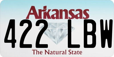 AR license plate 422LBW