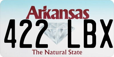 AR license plate 422LBX