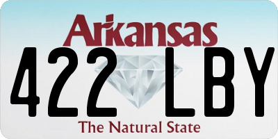 AR license plate 422LBY