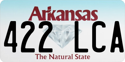 AR license plate 422LCA