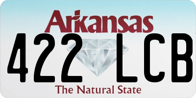 AR license plate 422LCB