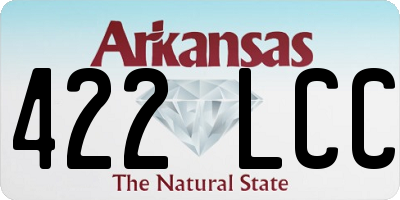AR license plate 422LCC