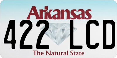 AR license plate 422LCD