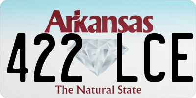 AR license plate 422LCE