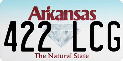 AR license plate 422LCG