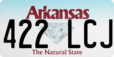 AR license plate 422LCJ