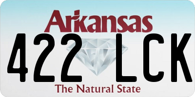 AR license plate 422LCK
