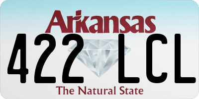 AR license plate 422LCL