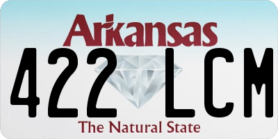AR license plate 422LCM