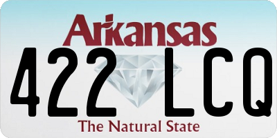 AR license plate 422LCQ