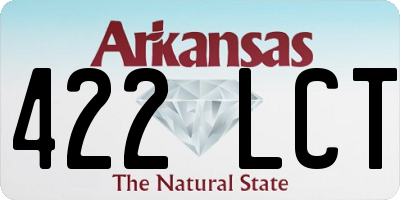 AR license plate 422LCT
