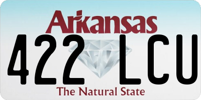 AR license plate 422LCU