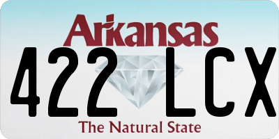 AR license plate 422LCX
