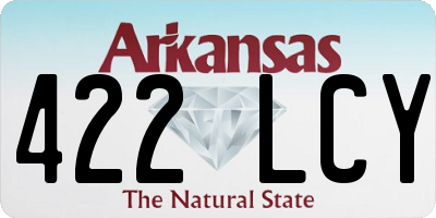 AR license plate 422LCY