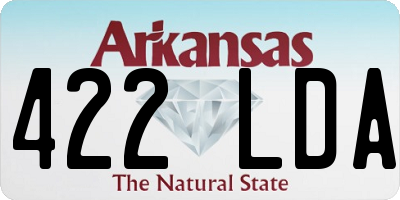 AR license plate 422LDA