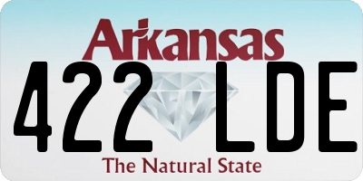 AR license plate 422LDE