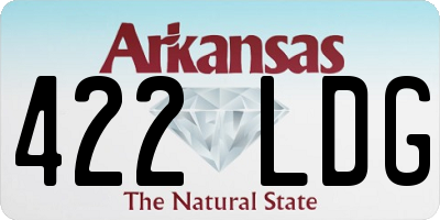 AR license plate 422LDG