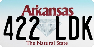 AR license plate 422LDK