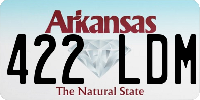 AR license plate 422LDM