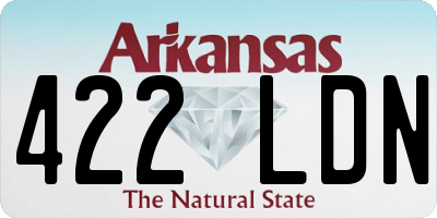 AR license plate 422LDN