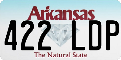 AR license plate 422LDP